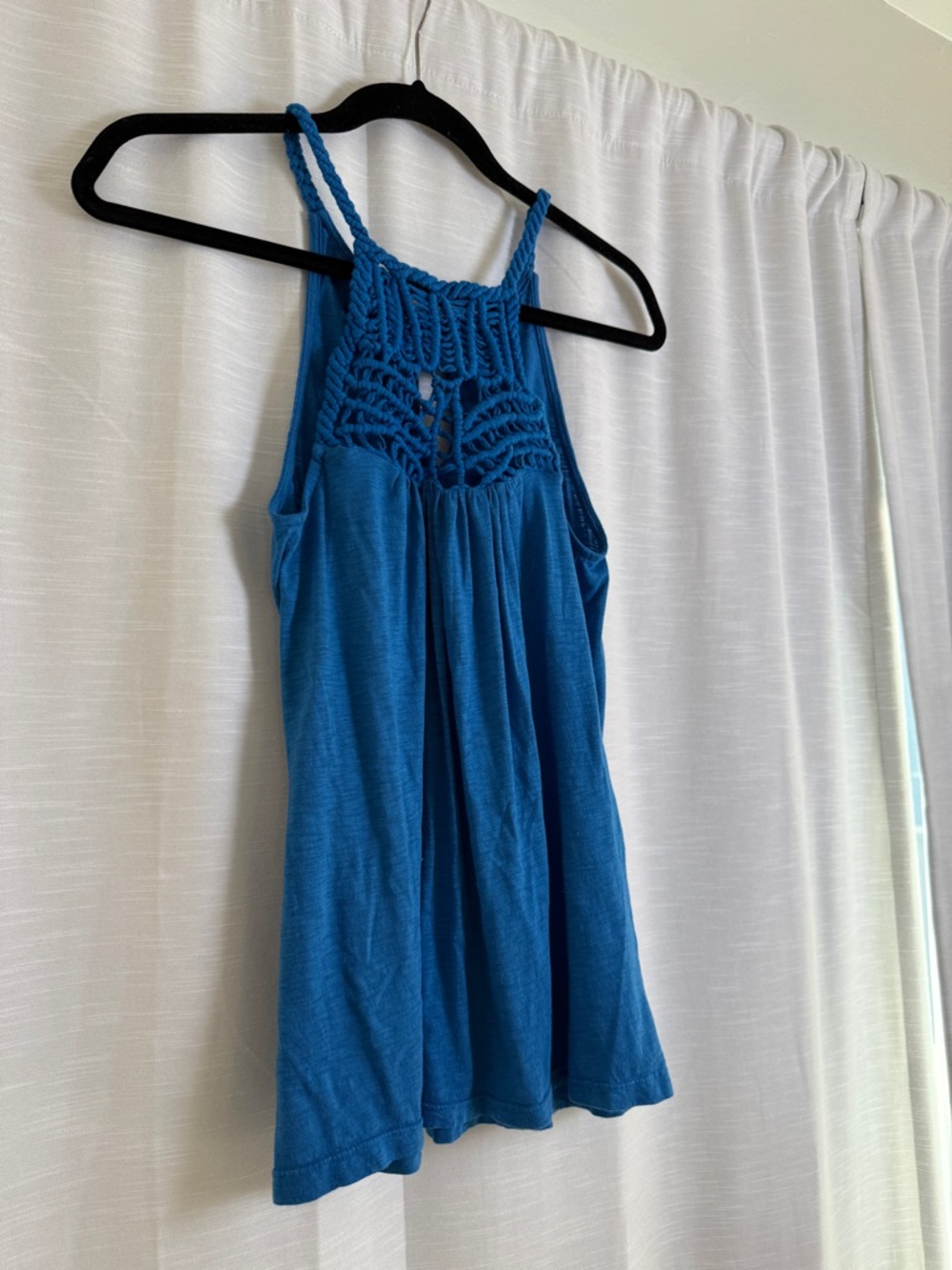 Red Haute Blue Crochet Halter Camisole - Women - Picture 5 of 11